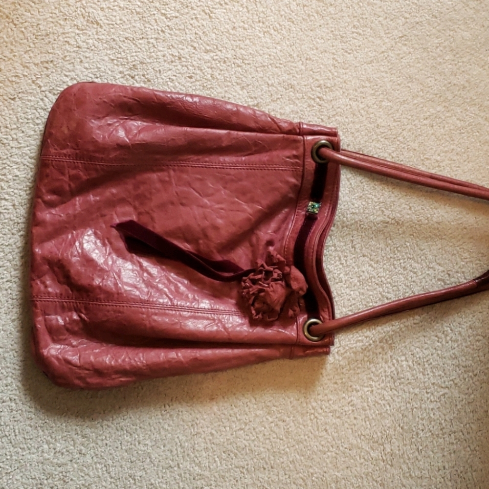 Leather large tote style purse by Caterina Lucchi - Picture 4 of 8